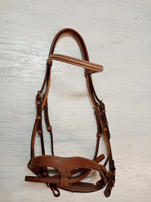 BRIGLIA CWD DOPPIATA TG. FULL LIGHT BROWN* Briglie 